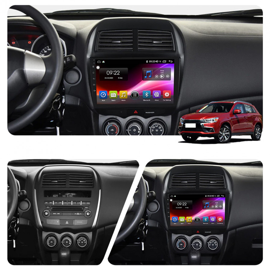 Штатная магнитола Lesko для Citroen C4 Aircross  2012-2017 экран 10" 4/64Gb 4G Wi-Fi GPS Top