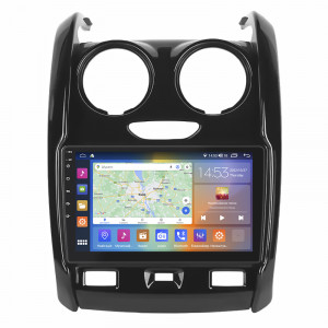 Штатная магнитола Lesko для Dacia Duster II 2017-2021 экран 9" 4/64Gb CarPlay 4G Wi-Fi GPS Prime