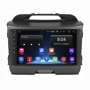 Штатная магнитола Lesko для Kia Sportage III 2010-2014 экран 9" 2/32Gb Wi-Fi GPS Base