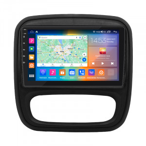 Штатная магнитола Lesko для Opel Vivaro B 2014-2018 экран 9" 4/64Gb CarPlay 4G Wi-Fi GPS Prime