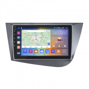 Штатная магнитола Lesko для SEAT Leon II Рестайлинг 2009-2012 экран 9" 2/32Gb CarPlay 4G Wi-Fi GPS Prime