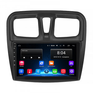 Штатная магнитола Lesko для Dacia Sandero II ver 3 2012-2016 экран 10" 2/32Gb Wi-Fi GPS Base