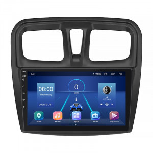 Штатная магнитола Lesko для Dacia Sandero II Рестайлинг ver 3 2016-2020 экран 10" 6/128Gb 4G Wi-Fi GPS Top