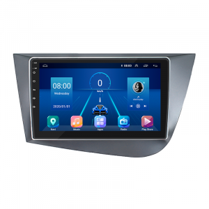 Штатная магнитола Lesko для SEAT Leon II 2005-2009 экран 9" 4/32Gb 4G Wi-Fi GPS Top