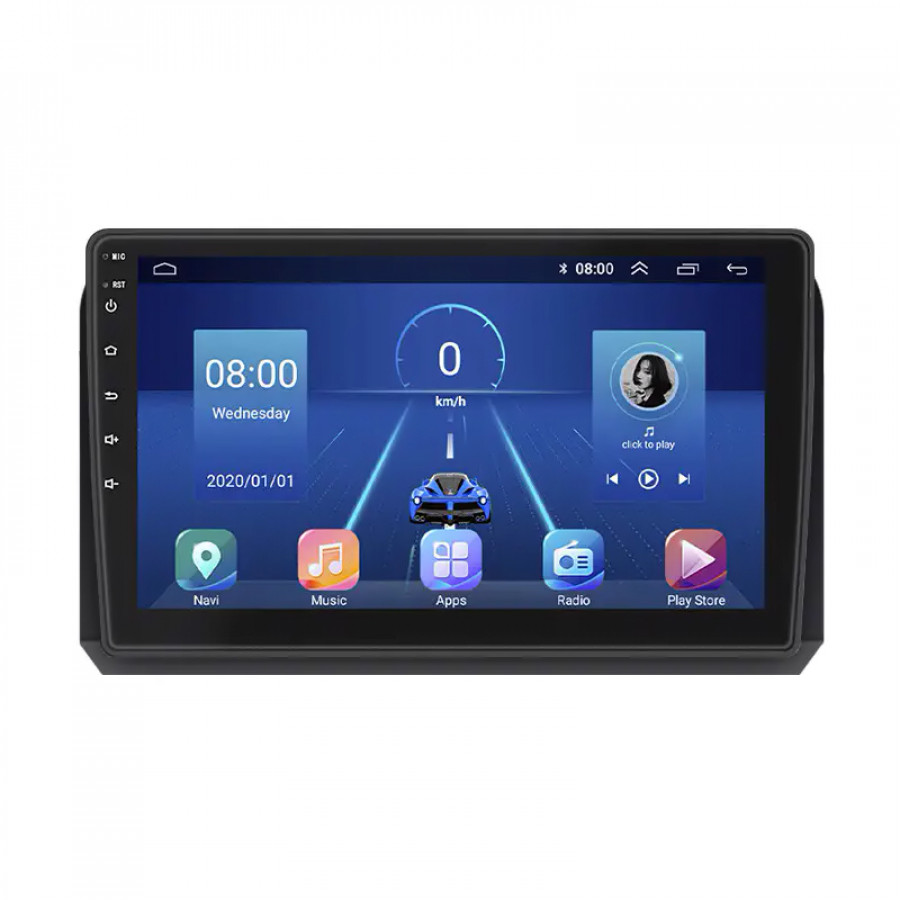 Штатная магнитола Lesko для Fiat Croma II Рестайлинг 2008-2011 экран 9" 4/64Gb 4G Wi-Fi GPS Top