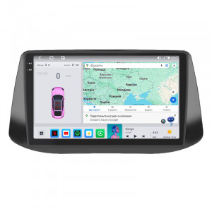 Штатная магнитола Lesko для Hyundai i30 III Рестайлинг 2018-2020 экран 9" 4/64 QLED CarPlay 4G Wi-Fi GPS 360 Prime
