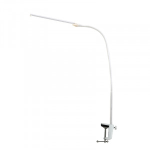 Настольная LED лампа M-006 светодиодная гибкая зажимная с поворотным кронштейном White