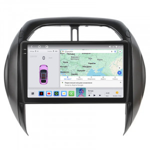 Штатная магнитола Lesko для Toyota RAV4 II (XA20) Рестайлинг 2003-2006 экран 9" 4/64 QLED CarPlay 4G Wi-Fi GPS 360 Prime