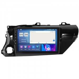 Штатная магнитола Lesko для Toyota Hilux VIII 2015-2020 экран 10" 4/64Gb CarPlay 4G Wi-Fi GPS Prime