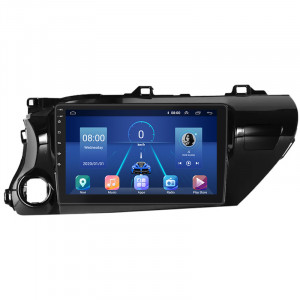 Штатная магнитола Lesko для Toyota Hilux VIII 2015-2020 экран 10" 4/32Gb 4G Wi-Fi GPS Top