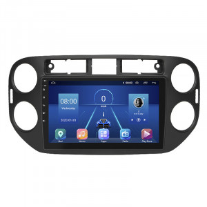Штатная магнитола Lesko для Volkswagen Tiguan I 2007-2011 экран 9" 4/32Gb 4G Wi-Fi GPS Top