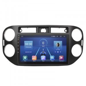 Штатная магнитола Lesko для Volkswagen Golf Plus I 2005-2009 экран 9" 4/32Gb 4G Wi-Fi GPS Top