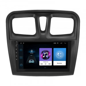 Штатная магнитола Lesko для Dacia Logan II Рестайлинг 2016-2020 экран 9" 1/16Gb Wi-Fi GPS Base