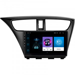 Штатная магнитола Lesko для Honda Civic IX Рестайлинг 2013-2017 экран 9" 1/16Gb Wi-Fi GPS Base