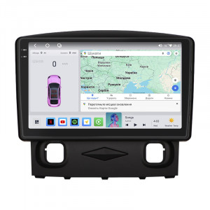 Штатная магнитола Lesko для Ford Escape II 2007-2012 экран 9" 4/64 QLED CarPlay 4G Wi-Fi GPS 360 Prime