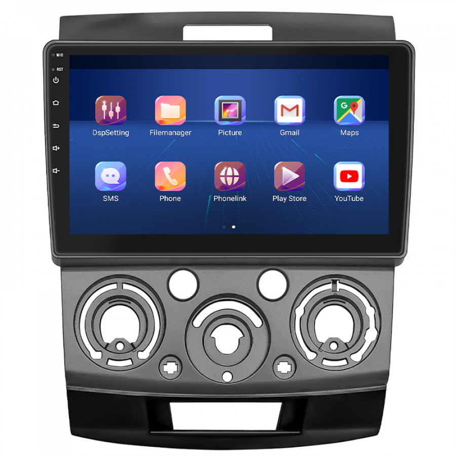 Штатная магнитола Lesko для Ford Everest II 2006-2009 экран 9" 4/64Gb 4G Wi-Fi GPS Top