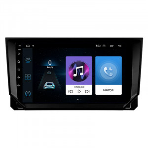 Штатная магнитола Lesko для SEAT Ibiza IV Рестайлинг 2 2015-2017 экран 9" 1/16Gb Wi-Fi GPS Base