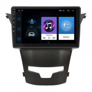 Штатная магнитола Lesko для SsangYong Korando III Рестайлинг 2013-2017 экран 9" 1/16Gb Wi-Fi GPS Base