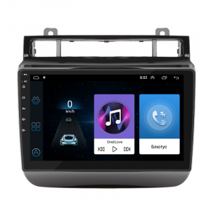 Штатная магнитола Lesko для Volkswagen Touareg II Рестайлинг 2014-2018 экран 9" 1/16Gb Wi-Fi GPS Base