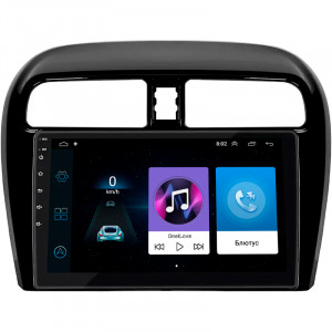 Штатная магнитола Lesko для Mitsubishi Mirage VI Рестайлинг 2015-2019 экран 9" 1/16Gb Wi-Fi GPS Base