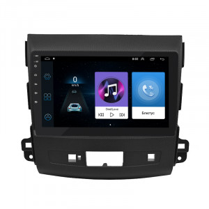 Штатная магнитола Lesko для Mitsubishi Outlander II 2005-2009 экран 9" 1/16Gb Wi-Fi GPS Base