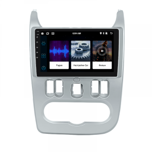 Штатная магнитола Lesko для Renault Sandero I 2009-2014 экран 9" 1/16Gb Wi-Fi GPS Base