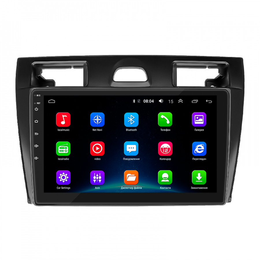 Штатная магнитола Lesko для Ford Fiesta Mk5 2002-2008 экран 9" 2/32Gb Wi-Fi GPS Base