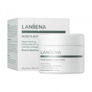 Маска Lanbena 2% BHA Nose Plants Pore Strips Версия 2.0 с кислотами для удаления черных точек 30 г