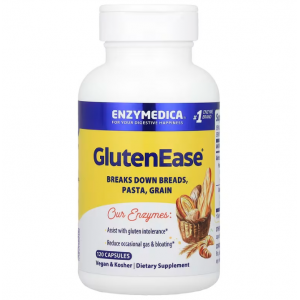 Ферменти для перетравлення глютену, GlutenEase, Enzymedica, 120 капсул