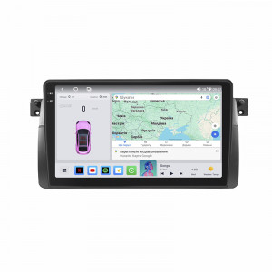 Штатная магнитола Lesko для BMW 3 серии IV (E46) 1998-2003 экран 9" 4/64 QLED CarPlay 4G Wi-Fi GPS 360 Prime