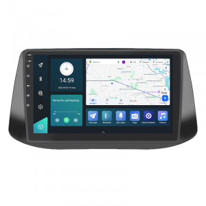 Штатная магнитола Lesko для Hyundai i30 III 2017-2018 экран 9" 2/32Gb 4G Wi-Fi GPS Top