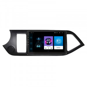 Штатная магнитола Lesko для Kia Picanto II Рестайлинг 2015-2017 экран 9" 1/16Gb Wi-Fi GPS Base