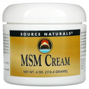 Крем з ліпосомами МСМ, MSM Cream, Source Naturals, 113,4 г
