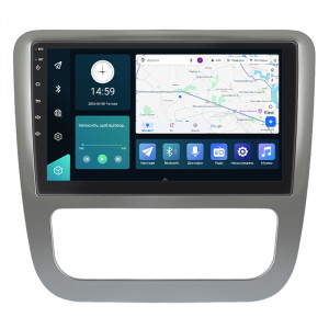 Штатная магнитола Lesko для Volkswagen Scirocco R I 2009-2014 экран 9" 6/128Gb 4G Wi-Fi GPS Top