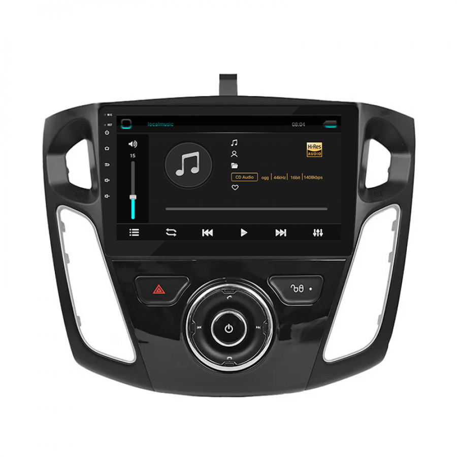 Штатная магнитола Lesko для Ford Focus III 2011-2015 экран 9" 2/32Gb 4G Wi-Fi GPS Top