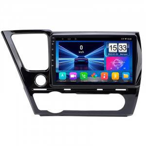 Штатная магнитола Lesko для Honda Civic IX Рестайлинг ver. 2 2013-2017 экран 9" 2/32Gb Wi-Fi GPS Base