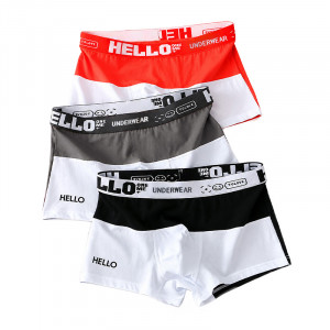 Набор мужских трусов боксеров PB3259 Coral/Gray/Black из 3 шт  3XL
