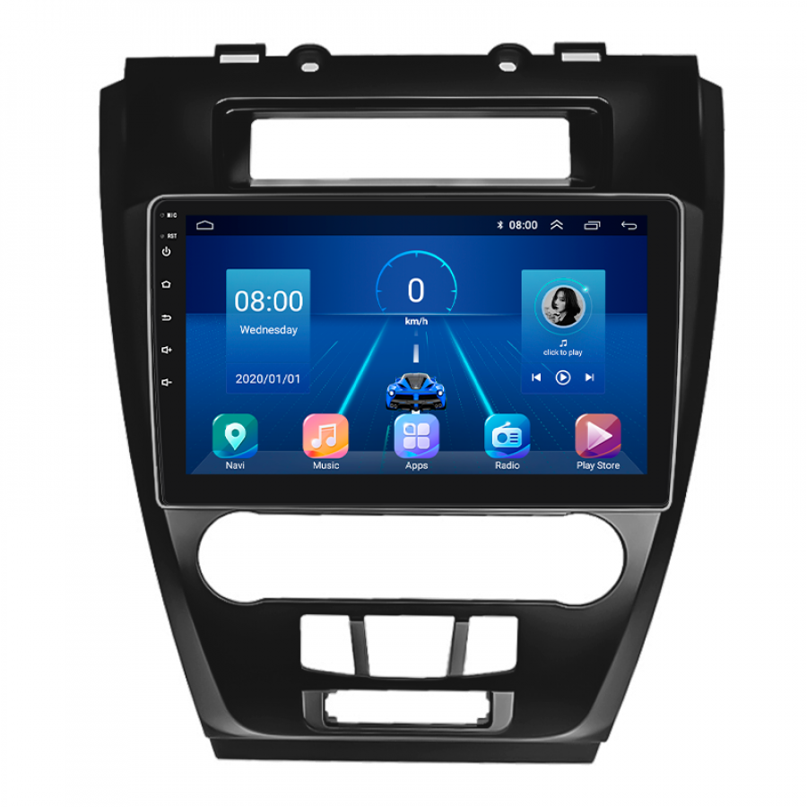 Штатная магнитола Lesko для Ford Fusion (North America) I 2005-2012 экран 10" 6/128Gb 4G Wi-Fi GPS Top