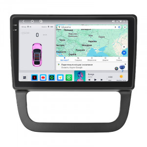 Штатная магнитола Lesko для Volkswagen Golf V Auto AC 2003-2009 экран 10" 4/64 QLED CarPlay 4G Wi-Fi GPS 360 Prime