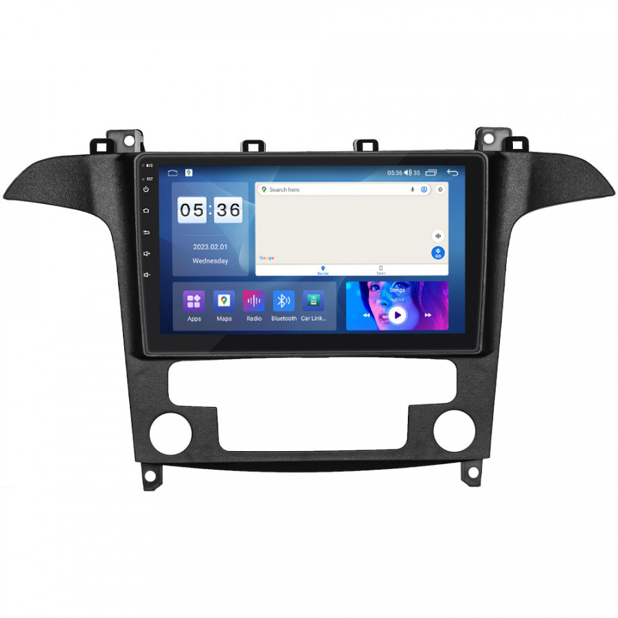 Штатная магнитола Lesko для Ford Galaxy II Рестайлинг 2010-2015 экран 9" 2/32Gb CarPlay 4G Wi-Fi GPS Prime