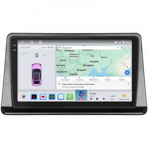 Штатная магнитола Lesko для Mitsubishi Pajero II Рестайлинг 1997-2004 экран 9" 4/64 QLED CarPlay 4G Wi-Fi GPS 360 Prime