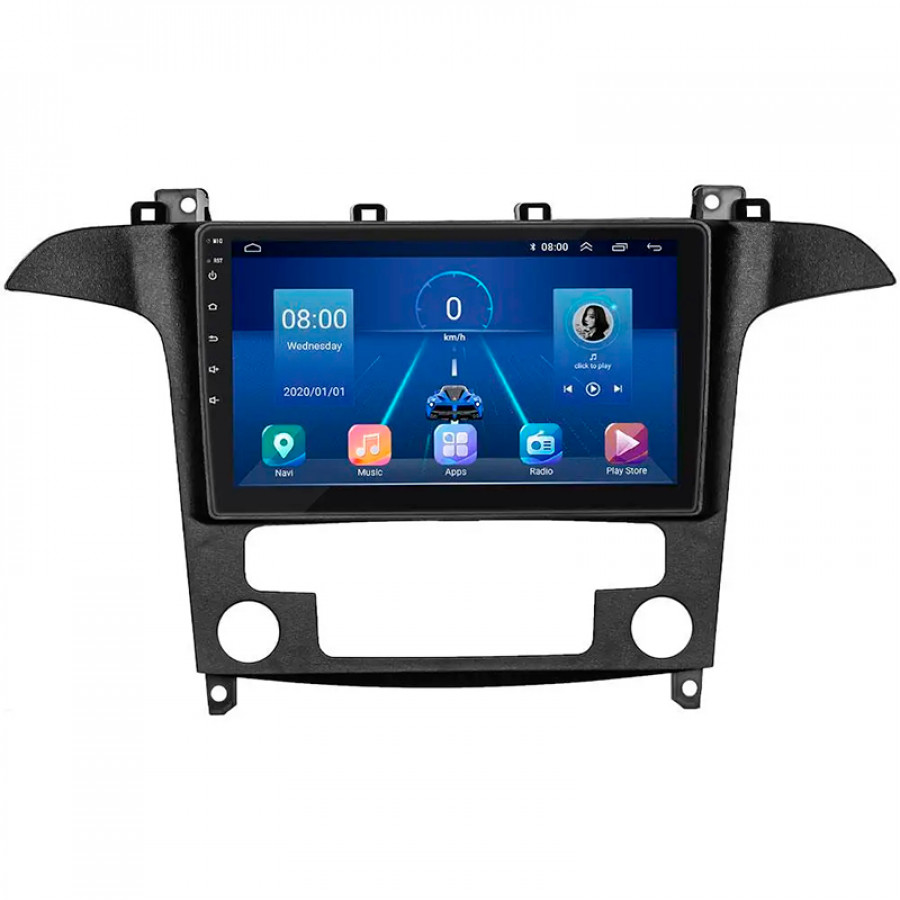 Штатная магнитола Lesko для Ford Galaxy II Рестайлинг 2010-2015 экран 9" 6/128Gb 4G Wi-Fi GPS Top