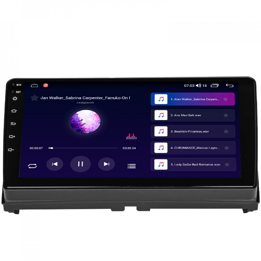 Штатная магнитола Lesko для Ford Kuga I 2008-2013 экран 9" 2/32Gb CarPlay 4G Wi-Fi GPS Prime
