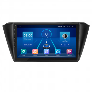 Штатная магнитола Lesko для Skoda Fabia III 2014-2018 экран 9" 2/32Gb 4G Wi-Fi GPS Top