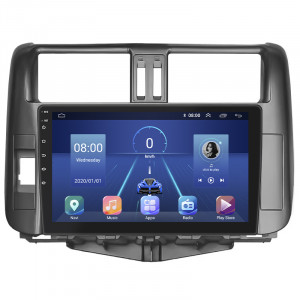 Штатная магнитола Lesko для Toyota Land Cruiser Prado 150 Series 2009-2013 экран 9" 2/32Gb 4G Wi-Fi GPS Top
