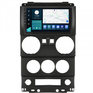 Штатная магнитола Lesko для Jeep Wrangler 2 doors 2007-2010 экран 9" 2/32Gb 4G Wi-Fi GPS Top