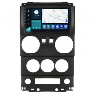 Штатная магнитола Lesko для Jeep Wrangler 2 doors 2007-2010 экран 9" 6/128Gb 4G Wi-Fi GPS Top