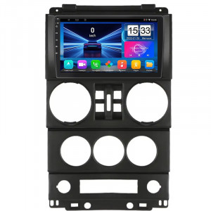 Штатная магнитола Lesko для Jeep Wrangler 4 doors 2007-2010 экран 9" 2/32Gb Wi-Fi GPS Base