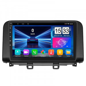 Штатная магнитола Lesko для Hyundai Kona I Рестайлинг 2020-2021 экран 10" 1/16Gb Wi-Fi GPS Base