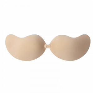Бюстгальтер-невидимка Fly Bra G00D88 с эффектом Рush Up без бретелей Бежевый D